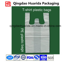 Custom Size and Thickness HDPE/LDPE Plastic Vest Bags for Shopping